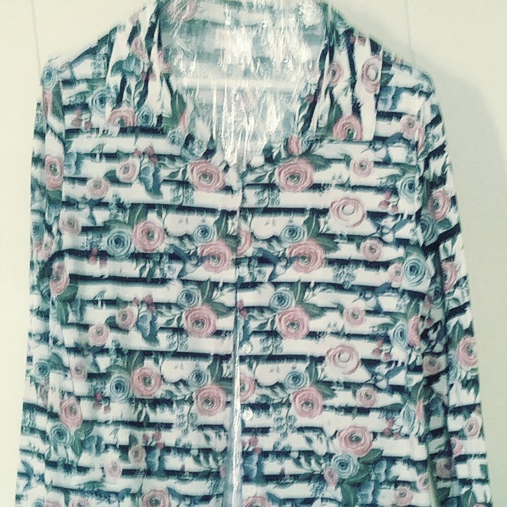 LuLaRoe size S Long Button Down Shirt